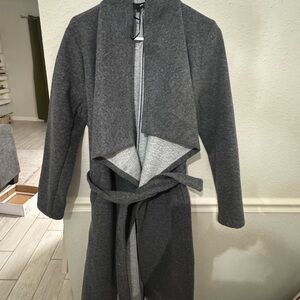 Gray long coat